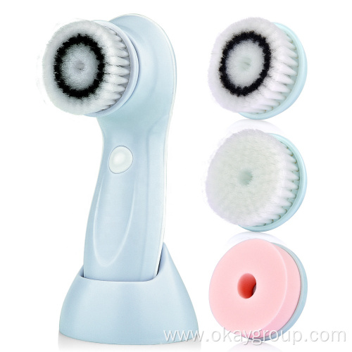 Exfoliating deep electric facial cleansing brush